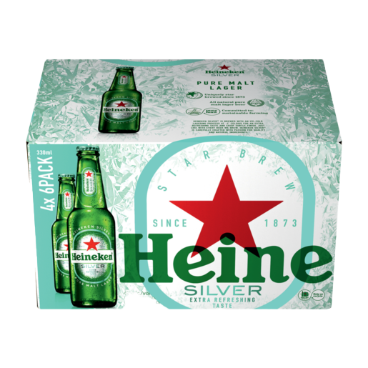 HEINEKEN SILVER NRB 330ML x 24